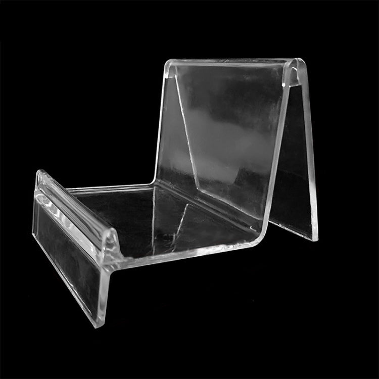 Transparent Wallet and Phone Display Stand with 1 Layer, Set of 10