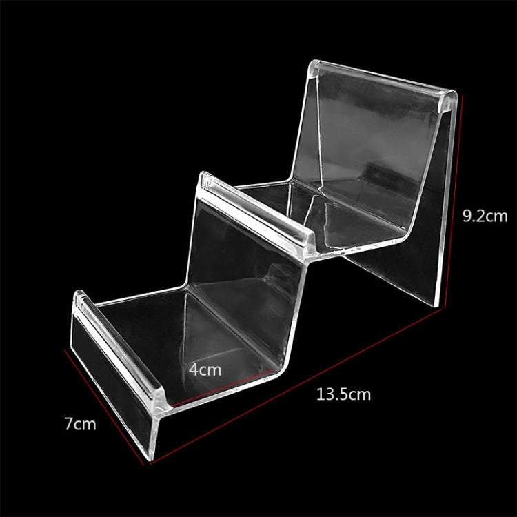 Transparent Wallet and Phone Display Stand - 2 Layer