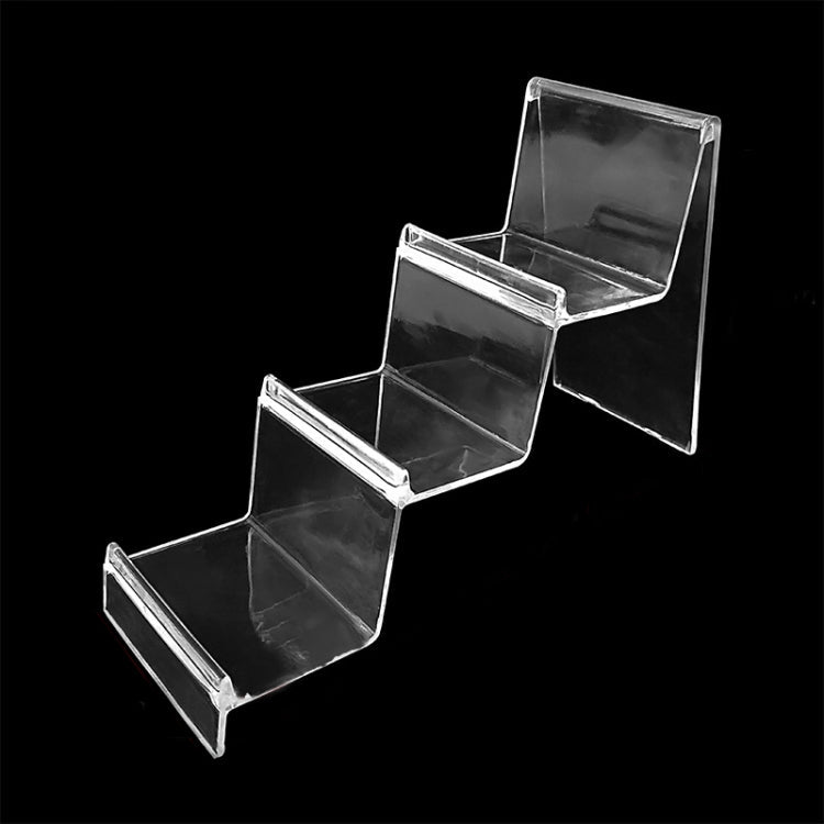 10-Piece Thickened Transparent Plastic Phone and Mask Display Stand