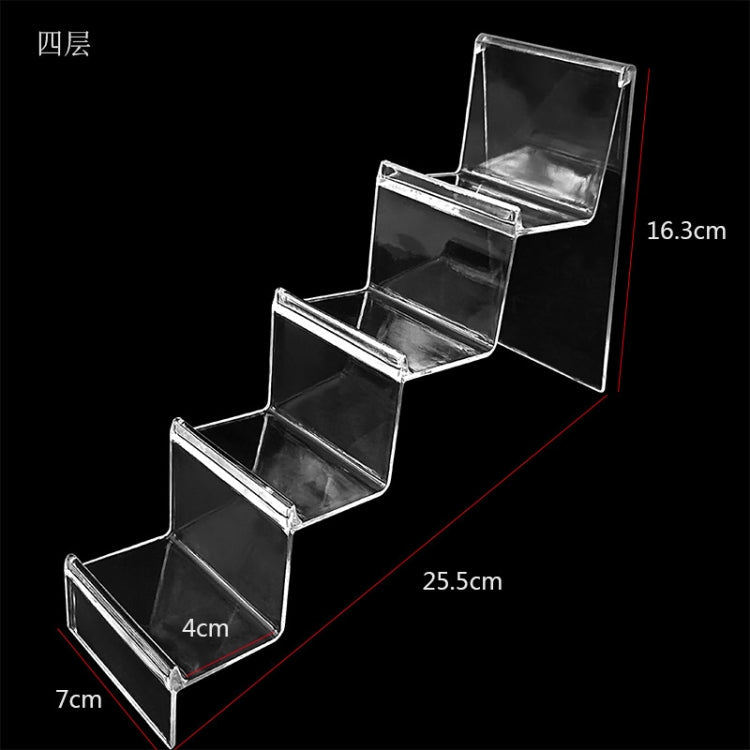 10-Piece Thickened Transparent Wallet and Phone Display Stand, 4-Layer Configuration