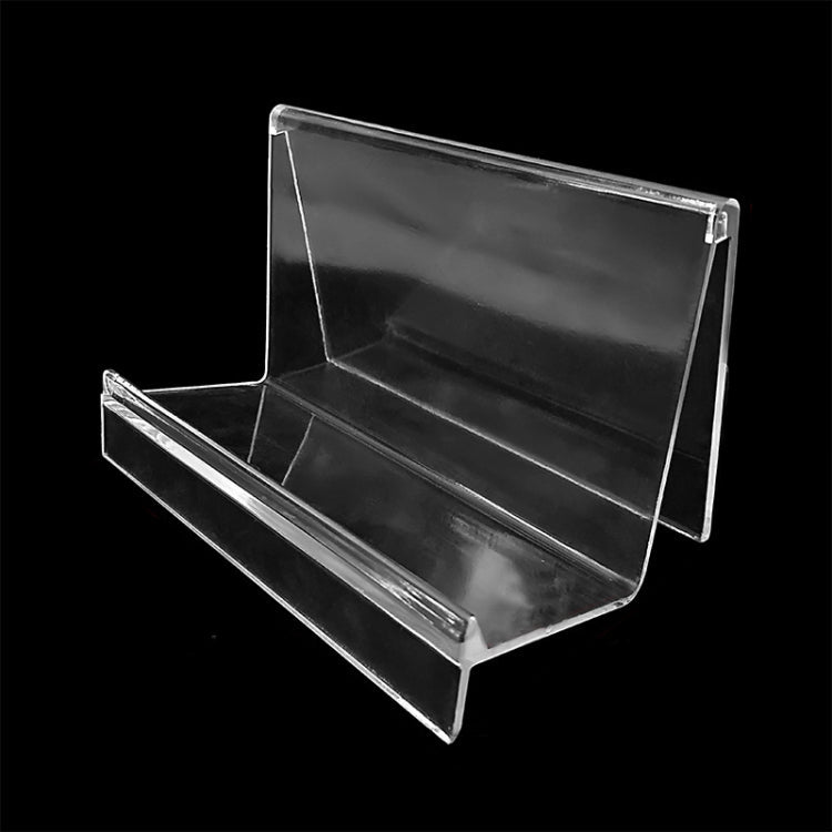 Thickened Transparent Wallet Holder Plastic Phone Mask Display Stand 10 PCS