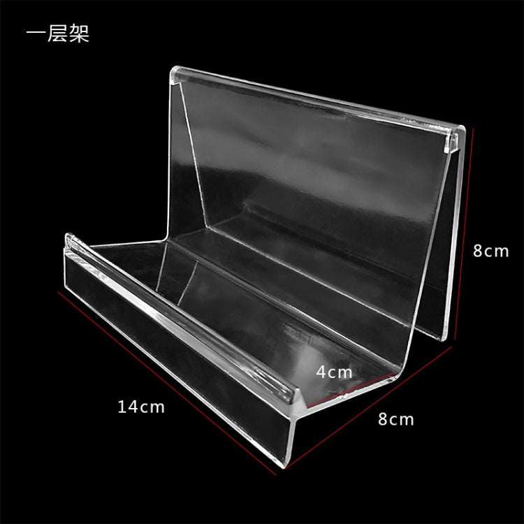 Thickened Transparent Wallet Holder Plastic Phone Mask Display Stand 10 PCS