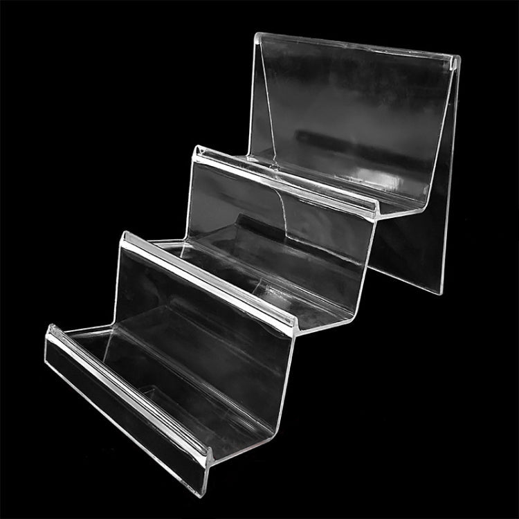 10 Piece Durable Transparent Wallet Holder Display Stand