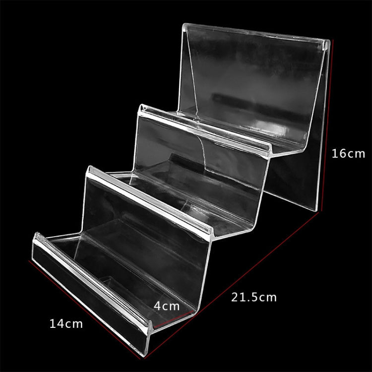 10 Piece Durable Transparent Wallet Holder Display Stand