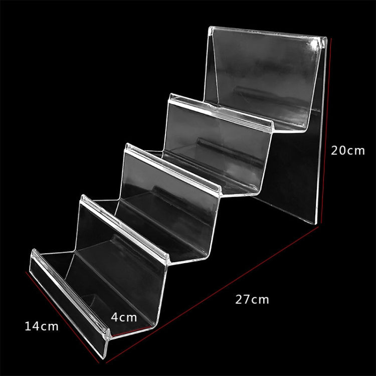 Thickened Transparent Wallet and Phone Display Stand - Set of 10