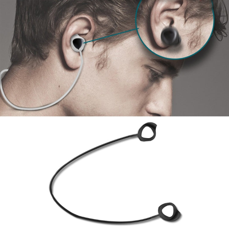 3-Pack Black Silicone Bluetooth Headphone Anti-Lost Ropes for Samsung Galaxy Buds 1/2