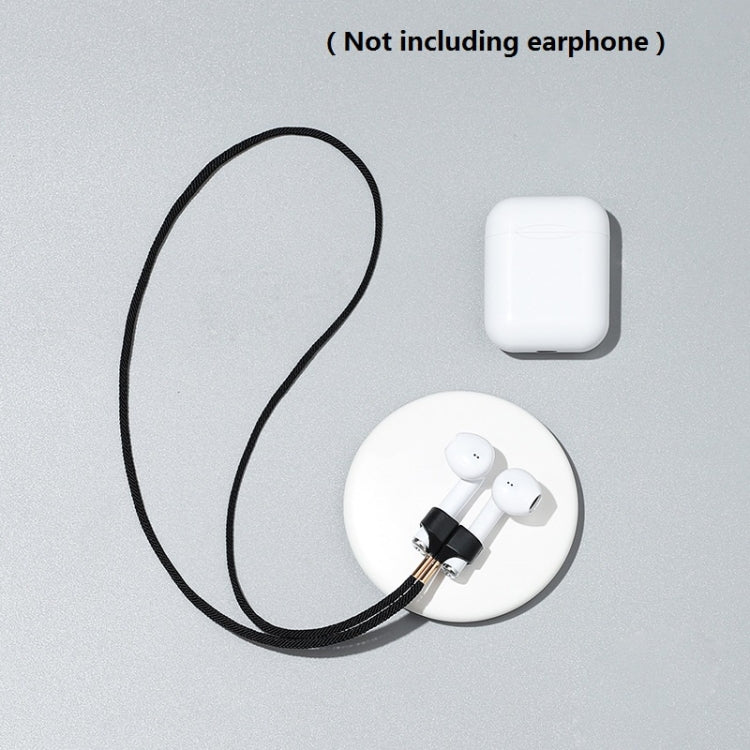 Magnetic Anti-Lost Rope for AirPods - Black Wireless Earphones with Strong Acrylic and Silica Gel