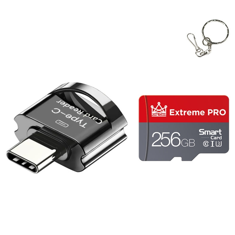 256GB Black C10 Type-C Interface Mobile Phone Memory Card