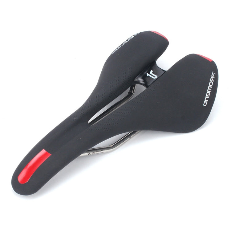 PROMEND SD-575 Microfiber Leather Hollow Cushion for Comfortable Cycling (Black Red)