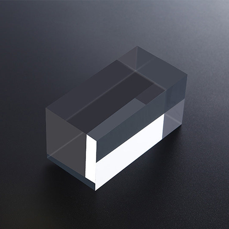 Transparent Acrylic Geometric Photo Props - Set of 2 Cube Ornaments 4x4x8cm