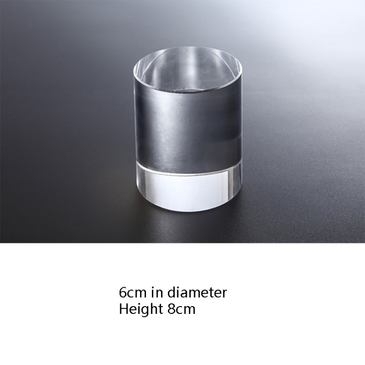 Transparent Acrylic Geometric Cylinder Photo Props