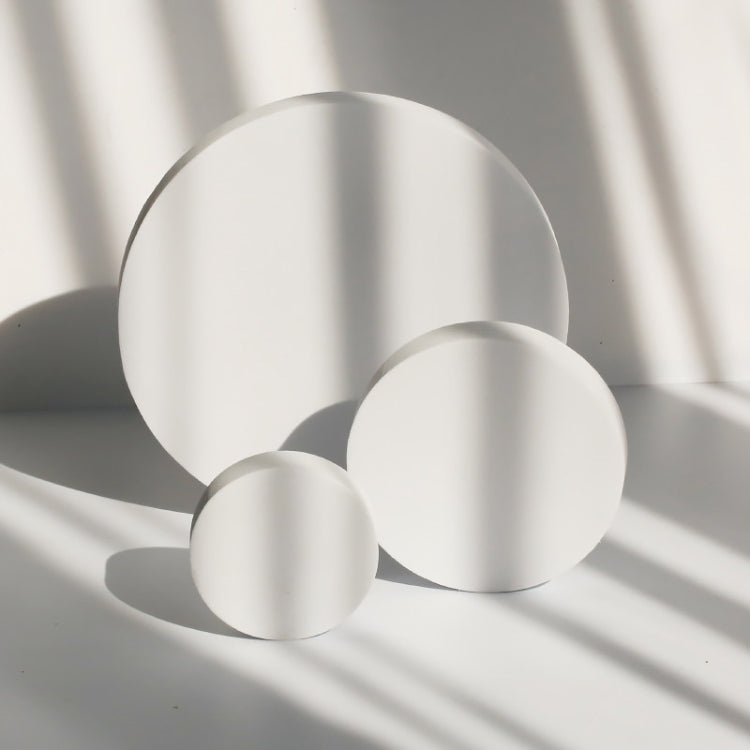 Round 3-in-1 Geometry Photo Props Set (White)