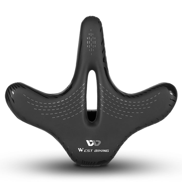 Comfortable and Safe WEST BIKING Bicycle Hollow Seat with Warning Tail Light