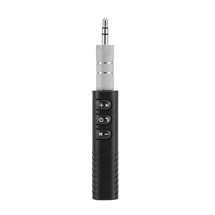 H-139 Wireless 3.5mm Lavalier Bluetooth Audio Receiver with Metal Adapter (Black)