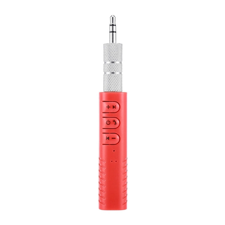 H-139 3.5mm Lavalier Bluetooth Audio Receiver with Metal Adapter (Red) - Wireless Bluetooth Receiver