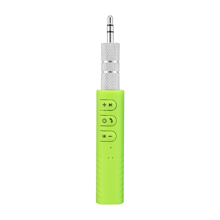 3.5mm Lavalier Bluetooth Audio Receiver with Metal Adapter in Green Color