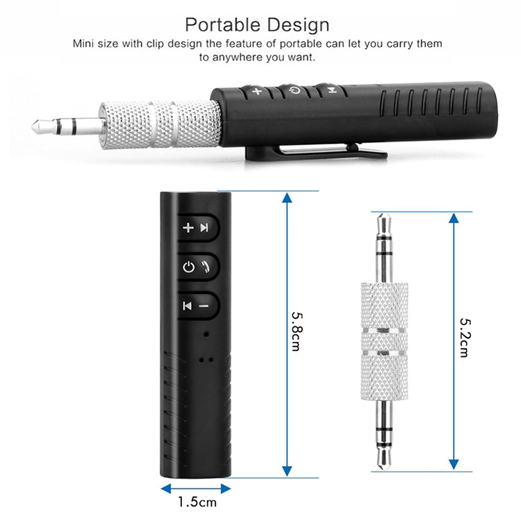3.5mm Lavalier Bluetooth Audio Receiver with Metal Adapter in Green Color