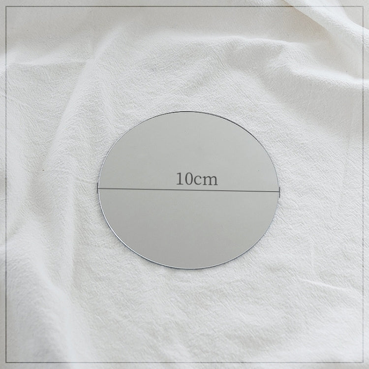 Acrylic Geometric Mirror Reflectors Set of 5 - Round 10cm Diameter