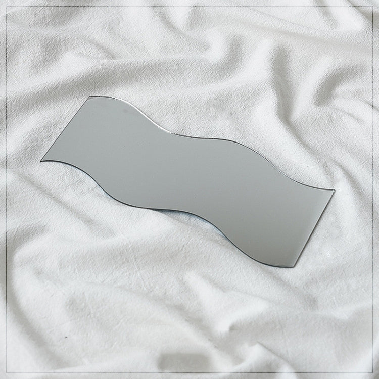 5-Piece Acrylic Geometric Mirror Reflector Photo Props Set - S-shaped 8.5x21cm