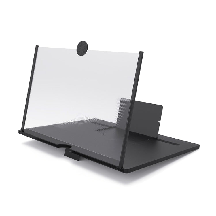 16 inch Mobile Phone Screen Magnifier With Pull-Out 3D Eye Protection High-Definition Magnifying Glass Holder (Black)
