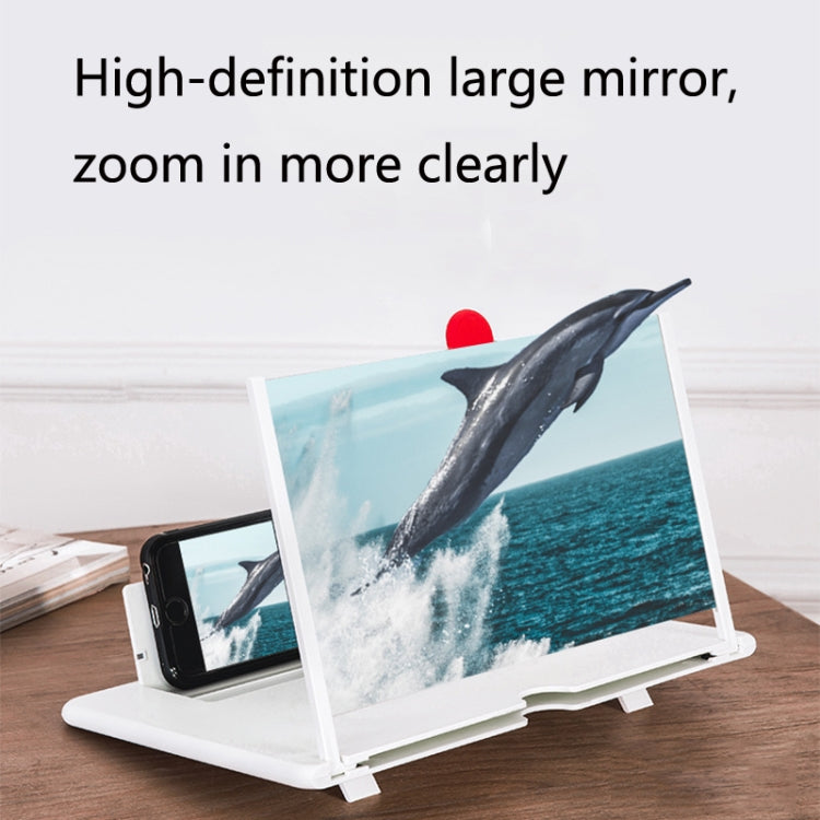 16 inch Portable Cinema Experience Mobile Phone Screen Magnifier with 3D Eye Protection (White)