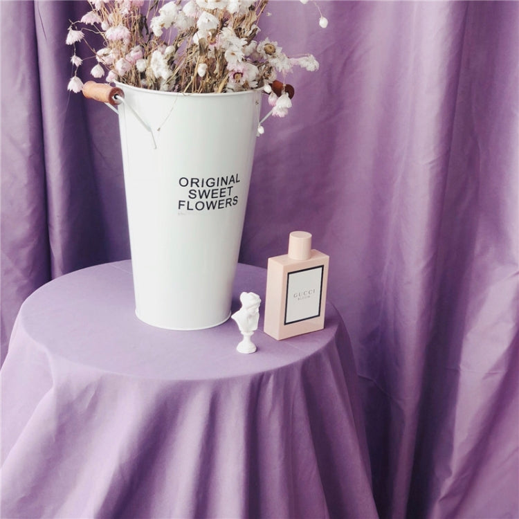 2.4m Wide Purple Photo Background Cloth for Photography and Live Broadcasts