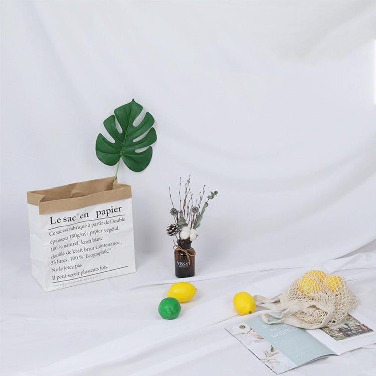 2 x 2.4m Professional Photo Background Cloth White - Photography Studio and Live Broadcast Backdrop