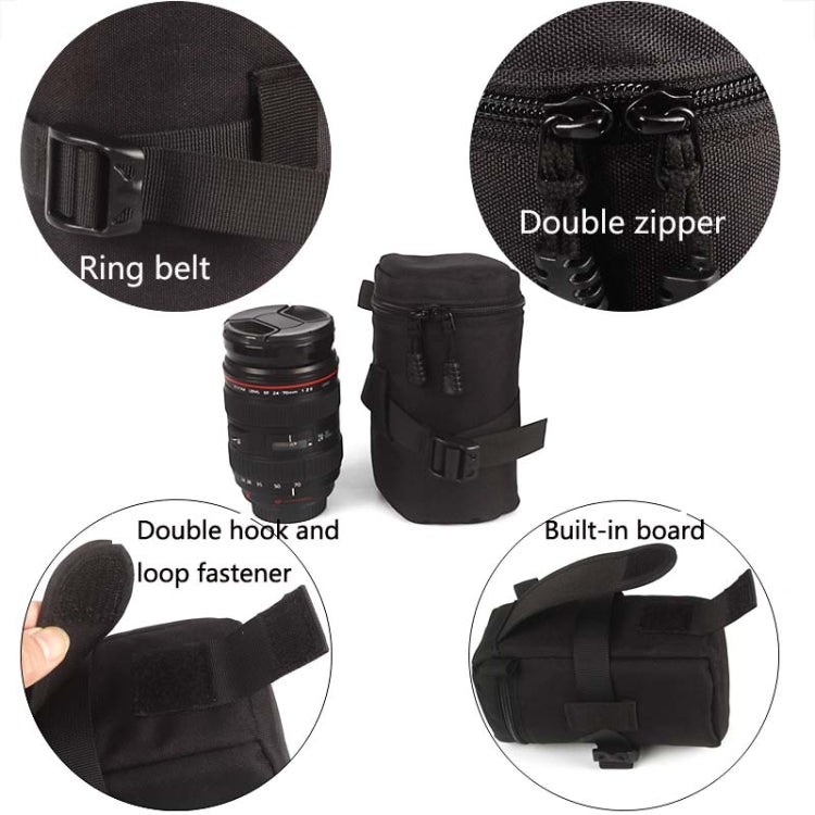 Waterproof and Shockproof SLR Camera Lens Bag - Small (Black)
