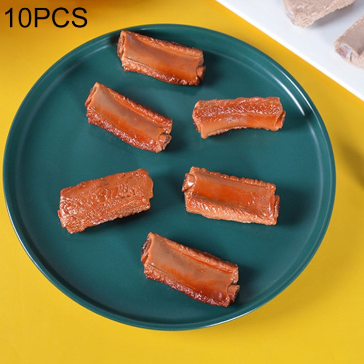 Realistic 10-Piece Caramel Color Simulation Ribs Model Shoot Props
