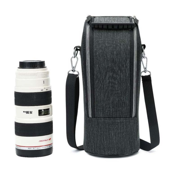 DULUDA 302 Gray Black Breathable Waterproof Shockproof Telephoto Camera Lens Bag