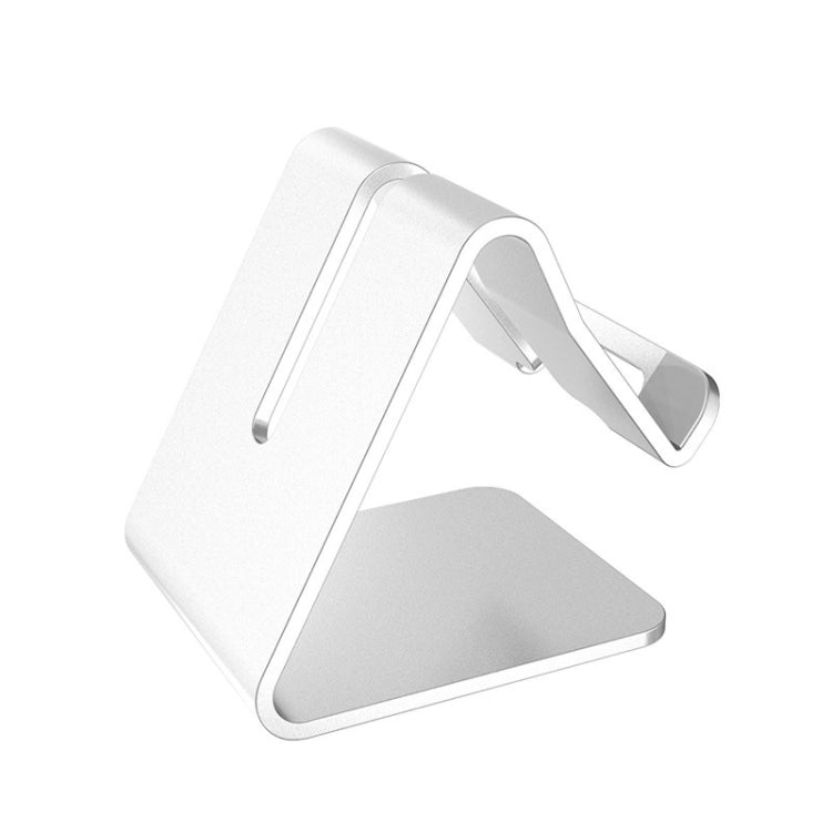 4 Pieces Z1 Portable Desktop Phone Stand Lazy Tablet Stand, Aluminum Alloy (Silver)