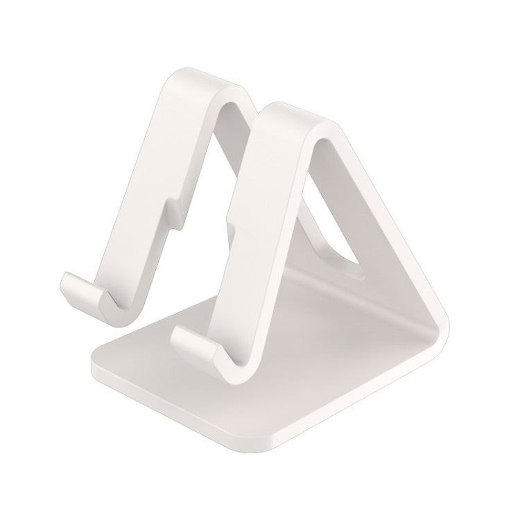 4 PCS Z1 Portable Desktop Phone Stand Lazy Tablet Stand, White Plastic Stand