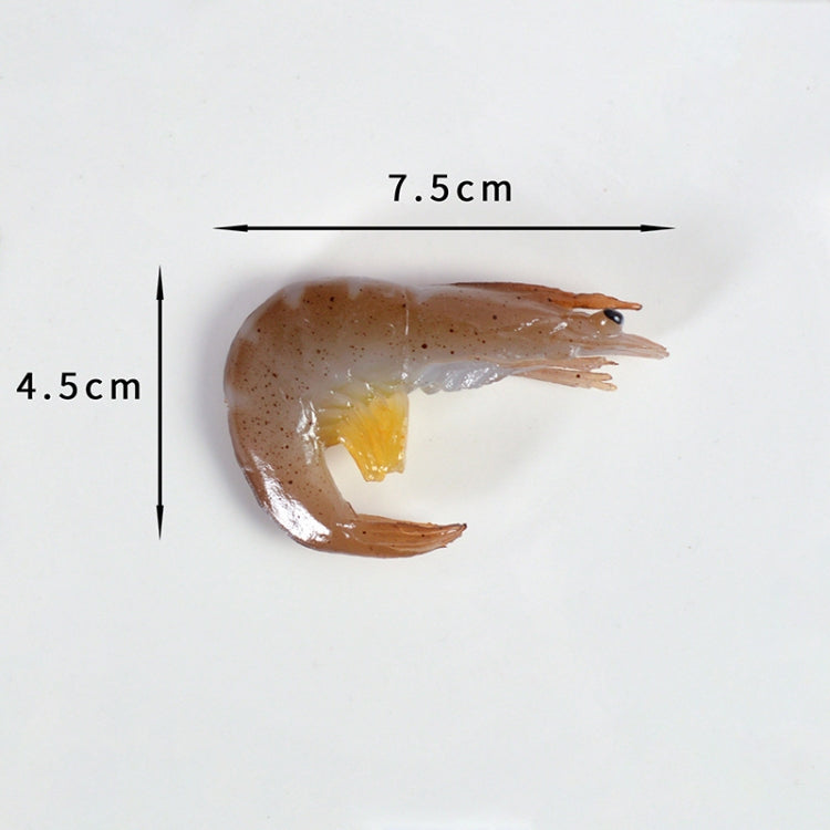 3-Piece Realistic Shrimp Camera Props for Children's Playtime (Big Green Shrimp)