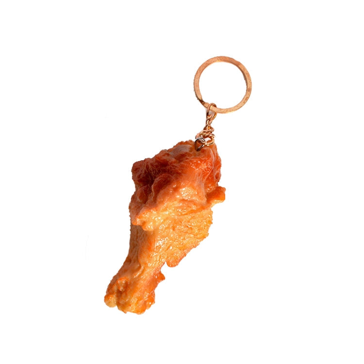 3 Pieces Chicken Leg Keychain Simulation Food Model Toy Shooting Props
