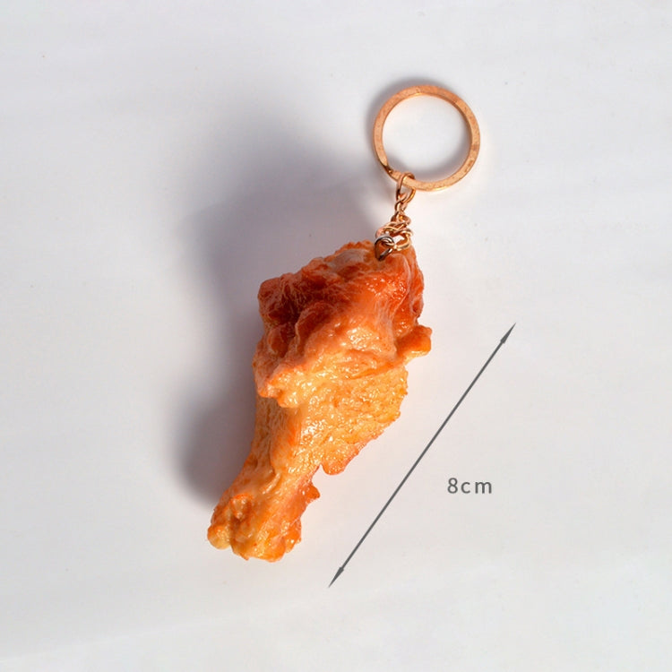 3 Pieces Chicken Leg Keychain Simulation Food Model Toy Shooting Props