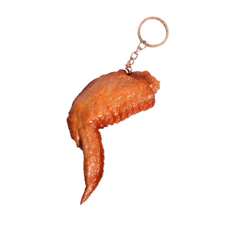 3 Piece Set of Chicken Wings Keychain - Lifelike Food Model Toys for Photography and Play