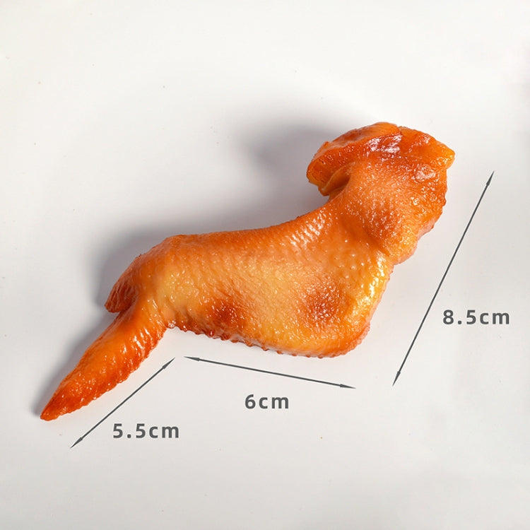 2 Pieces Lifelike Chicken Wings Simulation Food Models for Photography Props