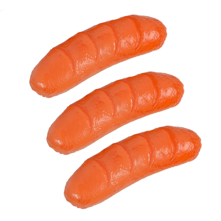 3 Piece Realistic Hot Dog Model Props for Photography and Play