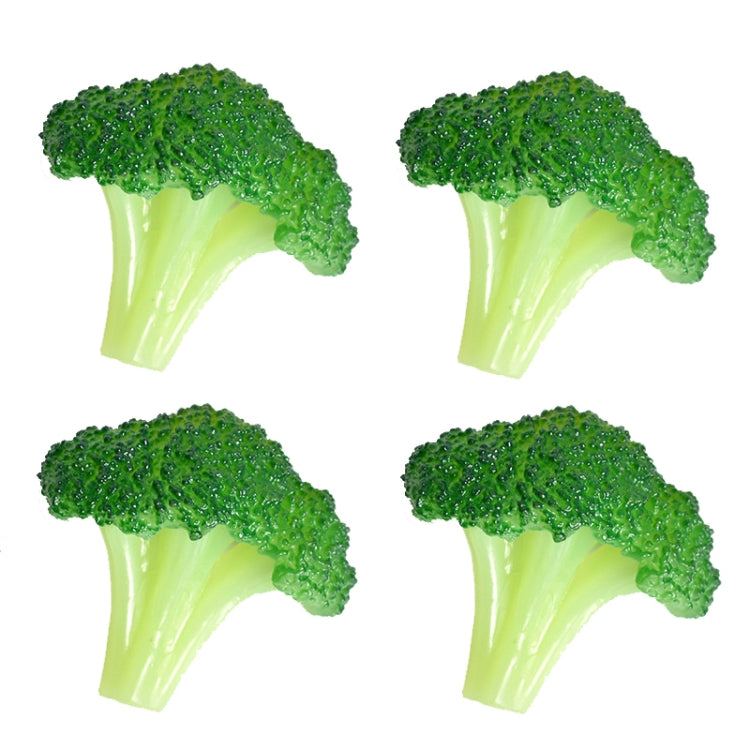 4-Piece Realistic Broccoli Photo Props
