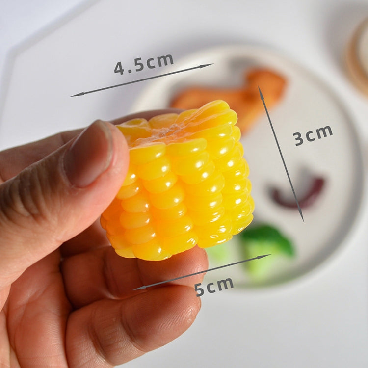 Realistic Corn Simulation Food Model Props - Set of 4