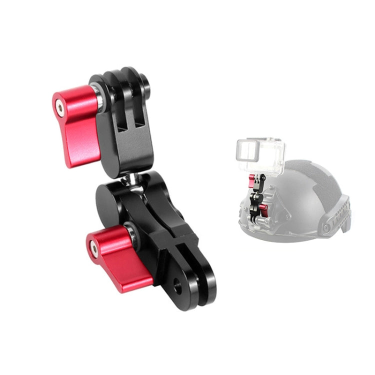 360 Degree Rotating Mount Adapter for Action Cameras (Red)