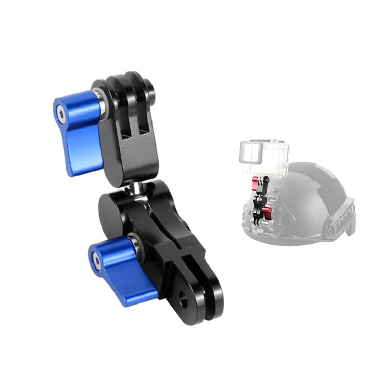 Aluminum Alloy 360 Degree Rotating Mount Adapter for GoPro and Action Cameras (Blue)