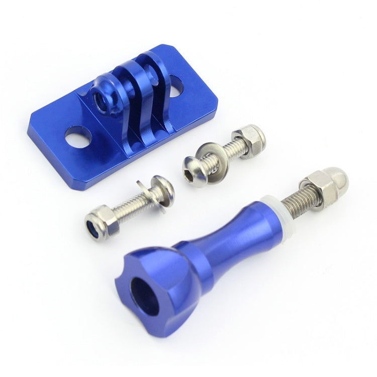 Aluminum Alloy Skydiving Helmet Mount for GoPro and DJI Osmo Action Cameras (Blue)