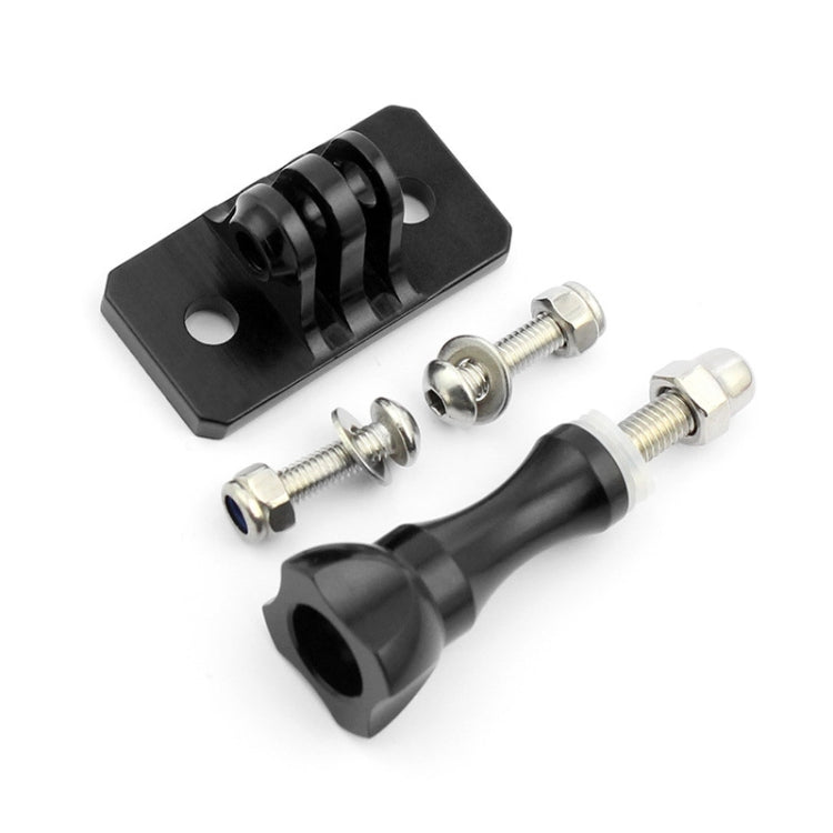 Aluminum Alloy Tripod Head Helmet Fixed Adapter Mount for GoPro and Other Action Cameras