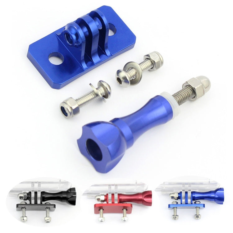 Aluminum Alloy Helmet Mount for Action Cameras, Red