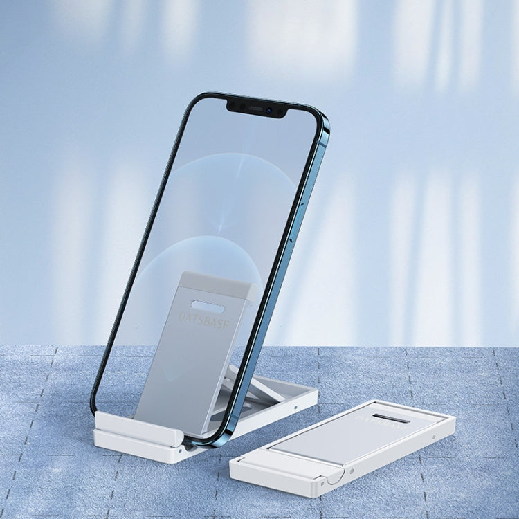 Oatsbasf 03637 White Aluminum Alloy Mobile Phone Holder with Six-Speed Adjustment