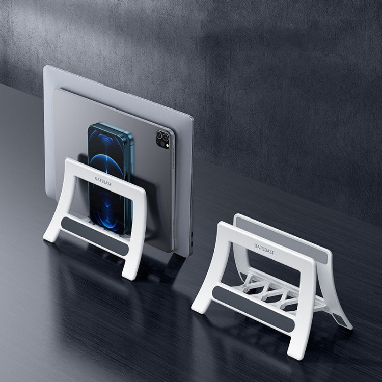 Adjustable Multifunctional Computer and Device Storage Bracket - White
