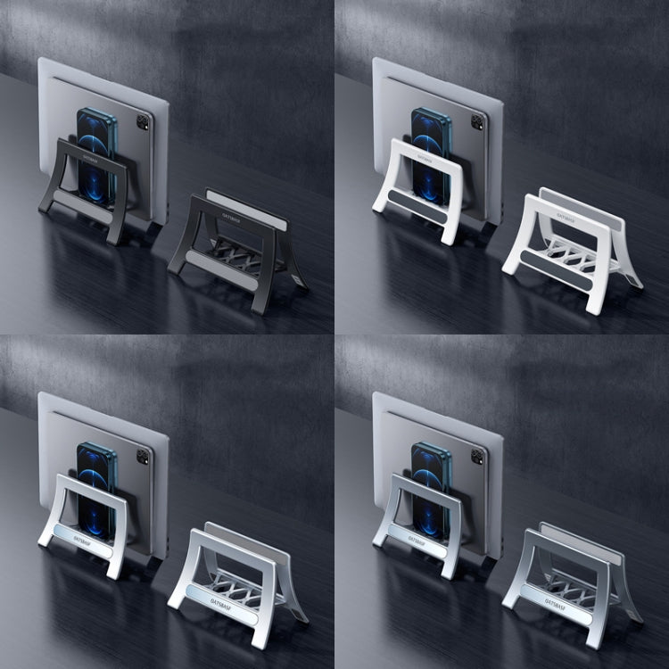 Adjustable Multifunctional Computer Tablet Cellphone Storage Bracket - Deluxe Gray Version