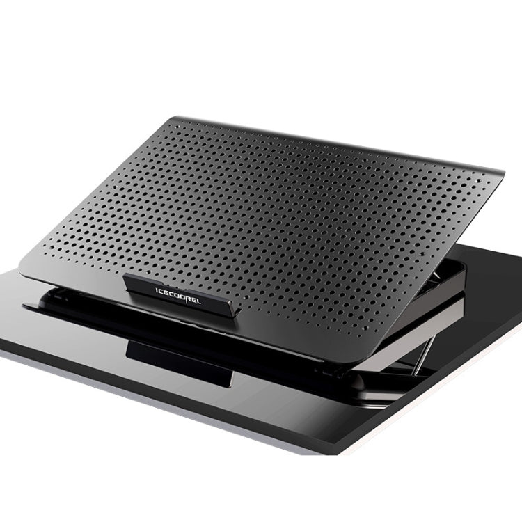 Silent Notebook Cooling Bracket with Six-Fan Tungsten Gold Black Color