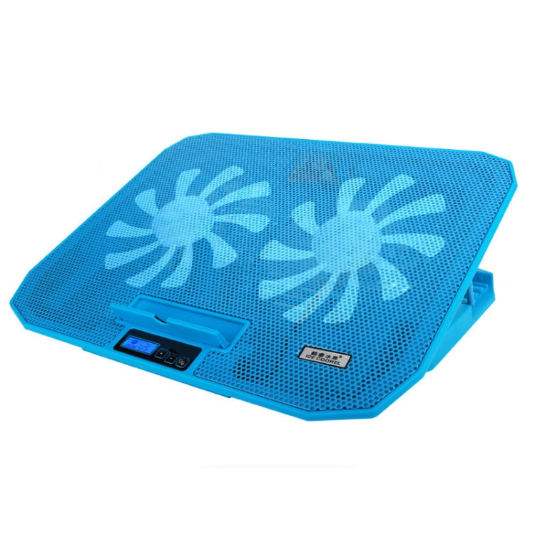ICE COOREL N106 Sea Blue Laptop Cooling Bracket with Dual-Fan Adjustment